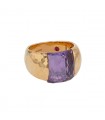 Roberto Coin amethyst and gold ring