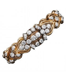 Bracelet or et diamants