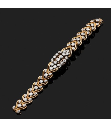 Bracelet or et diamants