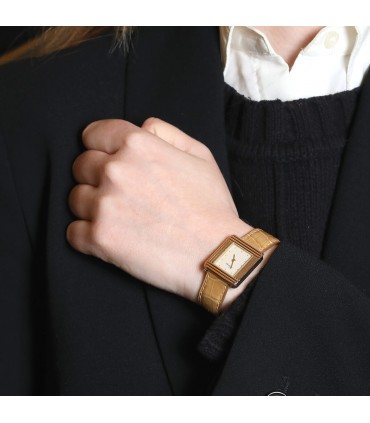 Poiray Ma Première gold and stainless steel watch