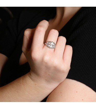 Bague or, diamants