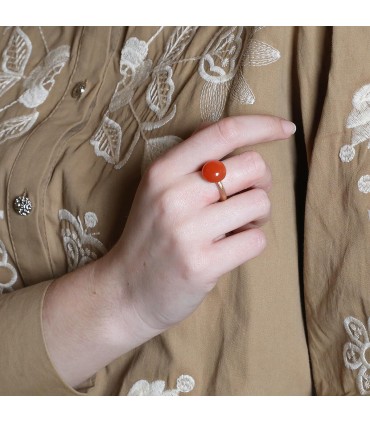 Luis Navarro carnelian and gold ring