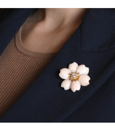 Broche Van Cleef & Arpels Rose de Noël