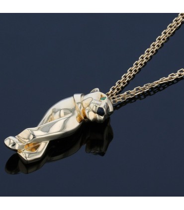 Cartier Panthère gold, garnets and onyx necklace