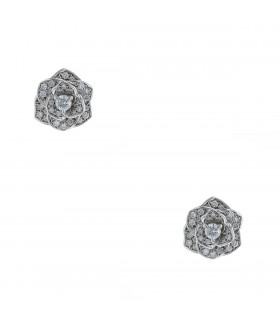 Piaget Rose diamonds and gold earrings