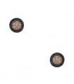 Luis Navarro diamonds, sapphires and gold earrings