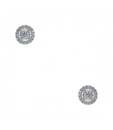 Boucles d’oreilles or, diamants