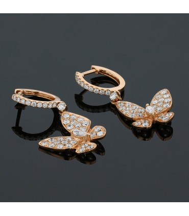 Gold and diamonds earrings