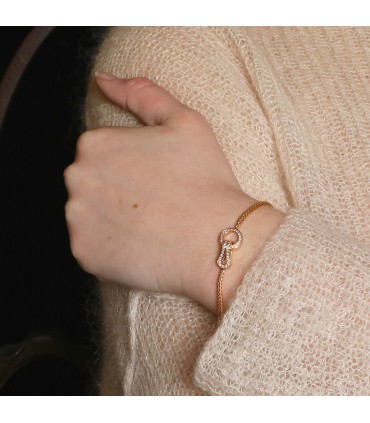 Cartier Agrafe diamonds and gold bracelet