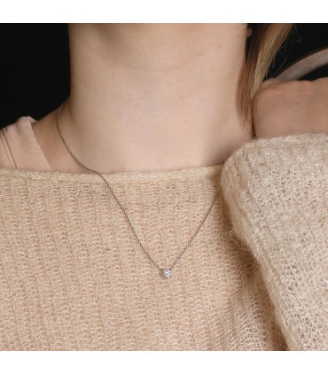 Diamond and gold necklace
