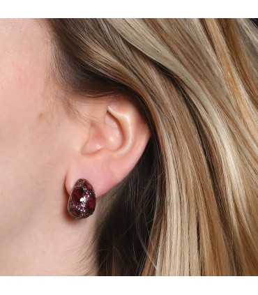 Pomellato Tabou garnets and gold earrings