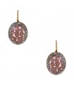 Pomellato Arabesque gold, diamonds and amethyst earrings
