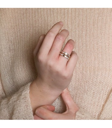 Bague or, diamants