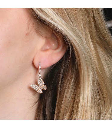 Gold and diamonds earrings