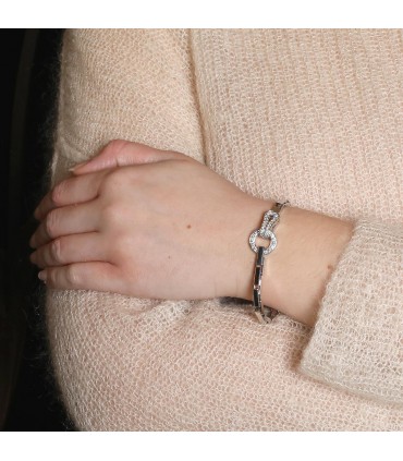 Cartier Agrafe diamonds and gold bracelet