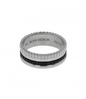 Boucheron Quatre Black Edition PVD and gold ring