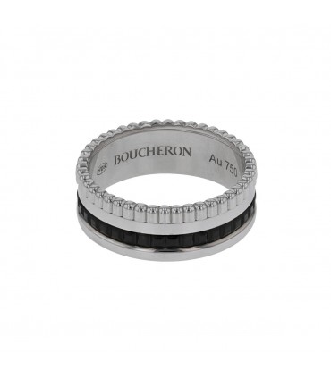 Boucheron Quatre Black Edition PVD and gold ring