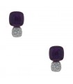 Pomellato Nudo amethyst, diamonds and two tones gold earrings