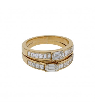Bague or, diamants