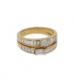 Diamonds and gold ring