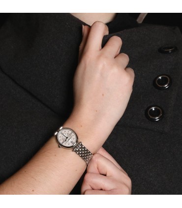 Frederique Constant Classics Art Déco Oval stainless steel and diamonds watch