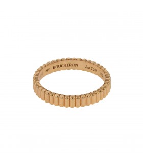 Boucheron Quatre Grosgrain gold ring