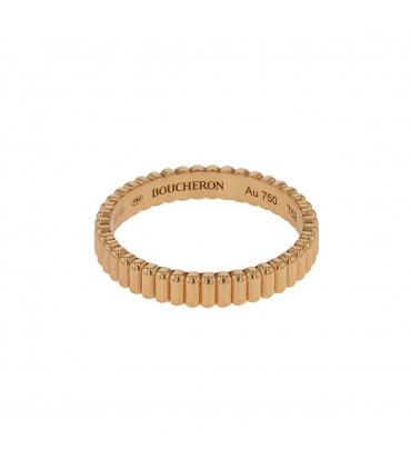 Boucheron Quatre Grosgrain gold ring