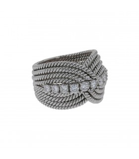Diamonds and gold ring
