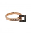 Lilistone diamonds and gold ring