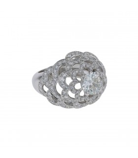 Bague platine, diamants