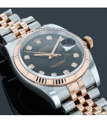 Rolex DateJust stainless steel and gold watch