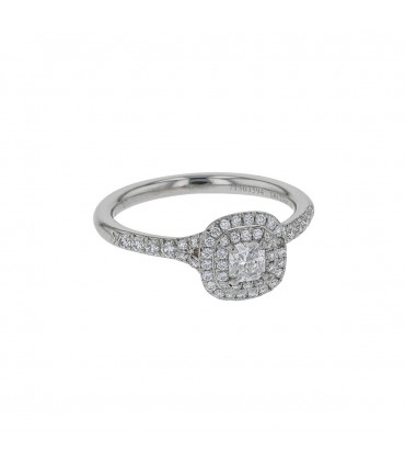Tiffany & Co. Soleste diamonds and platinum ring