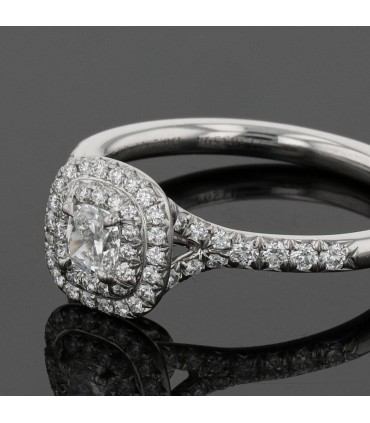 Tiffany & Co. Soleste diamonds and platinum ring