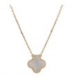 Van Cleef & Arpels Vintage Alhambra mother-of-pearl and gold necklace