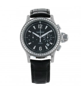 Jaeger Lecoultre Master Compressor diamonds and stainless steel watch
