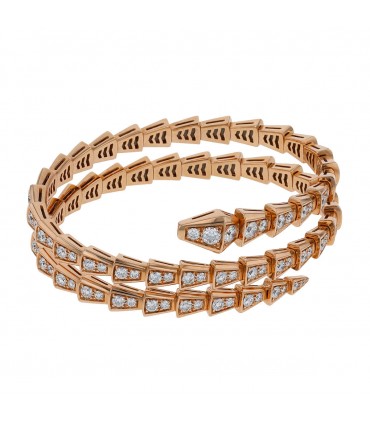 Bulgari Serpenti Viper diamonds and gold bracelet