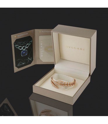 Bulgari Serpenti Viper diamonds and gold bracelet