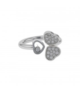 Chopard Happy Hearts diamonds and gold ring