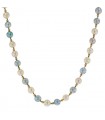 Pearls and gold necklace