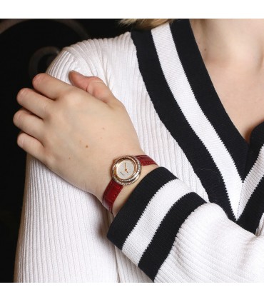 Cartier Trinity diamonds and three tones gold watch