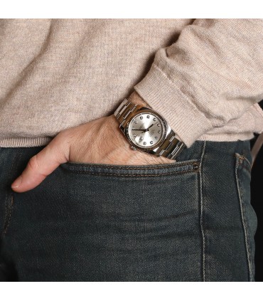 Rolex DateJust stainless steel and diamonds watch