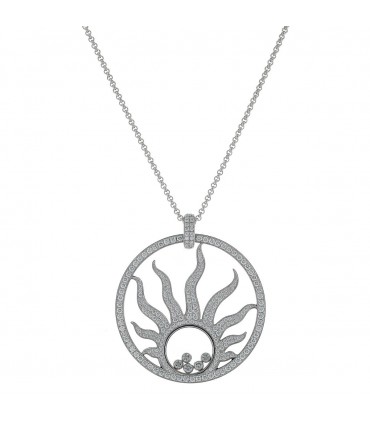 Chopard Happy Sun diamonds and gold necklace