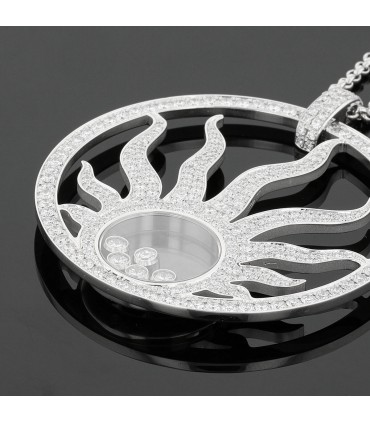 Chopard Happy Sun diamonds and gold necklace