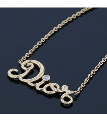 Dior Dioramour gold and diamond necklace
