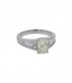 Solitaire platine et diamant - Pré-certificat LFG 1,76 cts N-R SI1