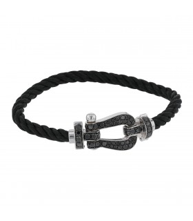 Fred Force 10 black diamonds and gold bracelet