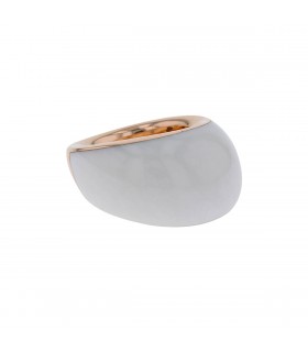 Bague or et céramique