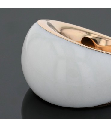 Bague or et céramique