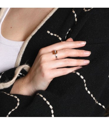 Lilistone diamonds and gold ring