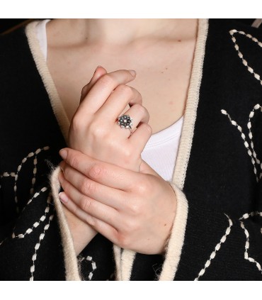 Bague or, diamants